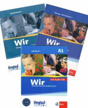 Немецкий язык. Wir 1. Lehrbuch 1,2 + Arbeitsbuch + Audio CD + Sprechkarten + Ubungs und Testbuch.